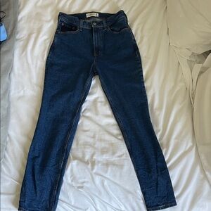 Abercrombie & Fitch Dark Blue Straight Leg Jeans